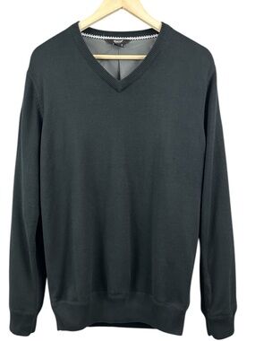 Abacus Golf Windstopper Banff Club V-Neck Sweater Black Size Medium